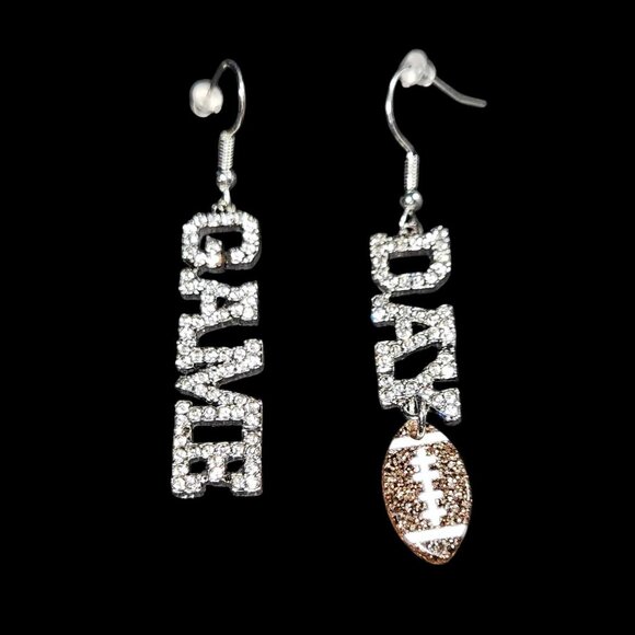 $3 if Bundled! New Bling Football Earrings - Picture 2 of 2